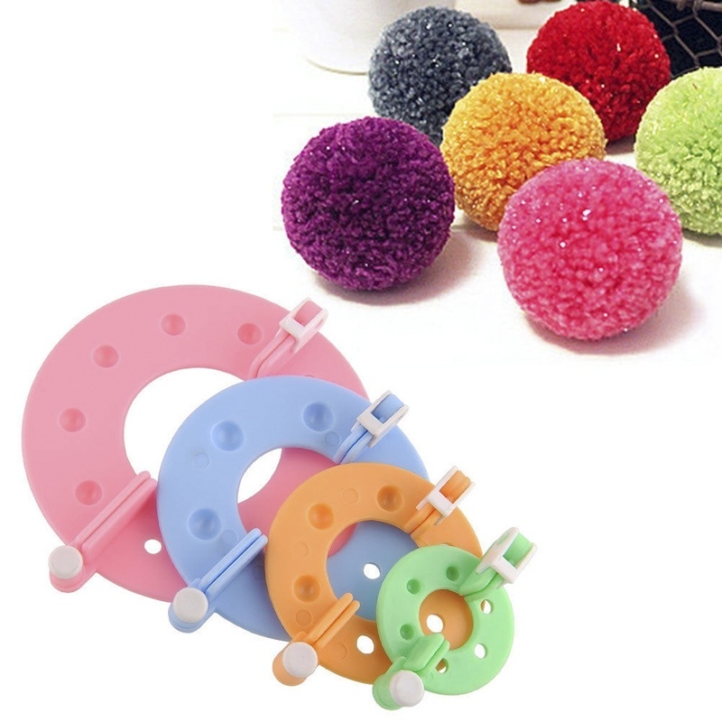 8PCS 4 ขนาด Fluff Ball Weaver  - Pom Pom Maker Tool บทวิจารณ์และราคา
