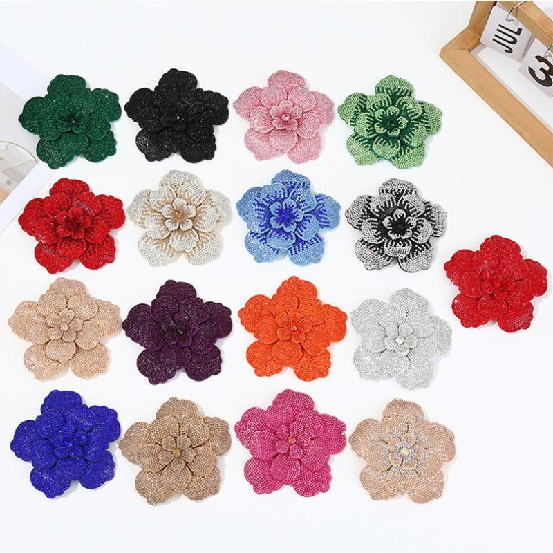 1 ชิ้น แผ่นปะดอกคามีเลียสามมิต - Sew On Rhinestone บทวิจารณ์และราคา